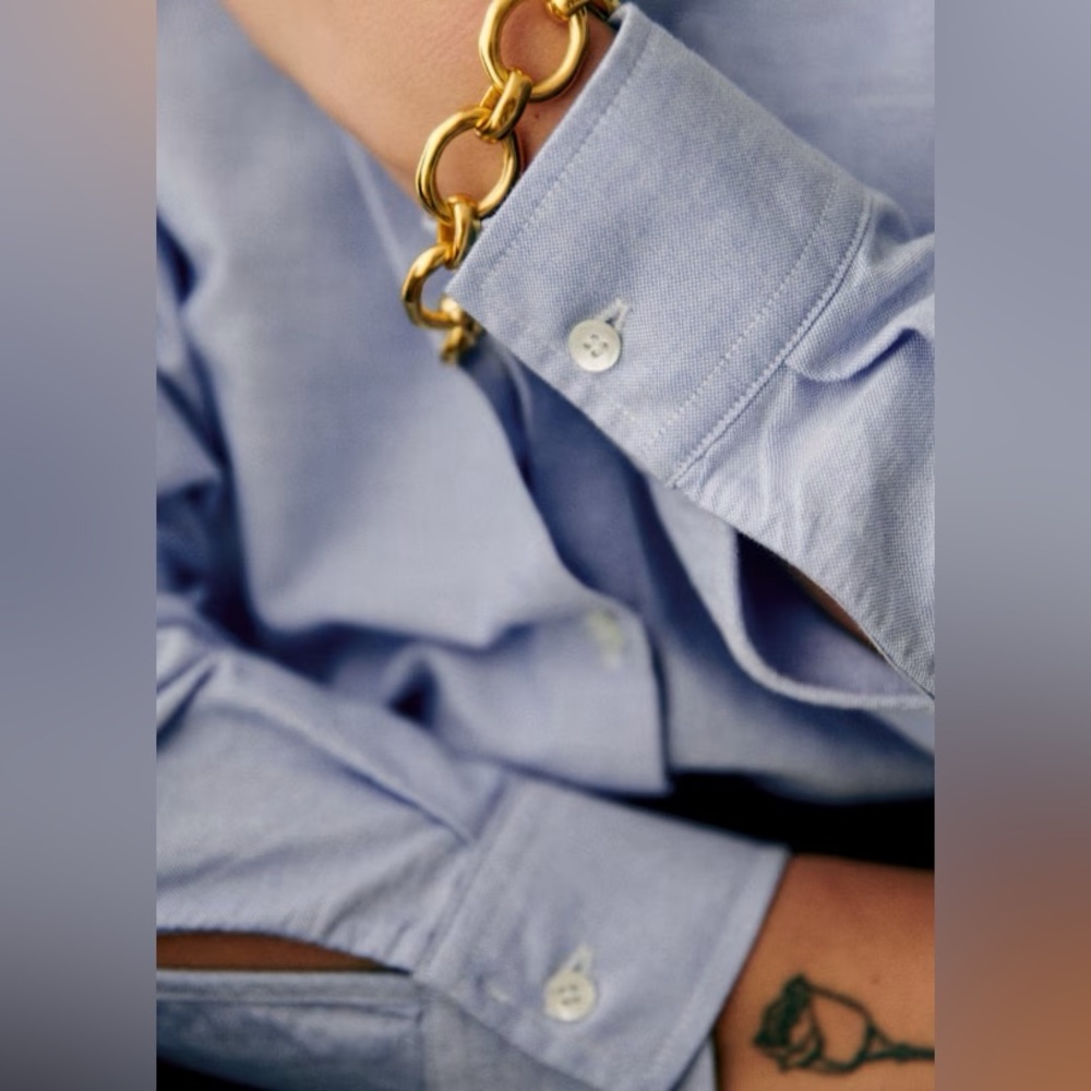 Sézane Blue Tomboy Shirt - Picture 3 of 11